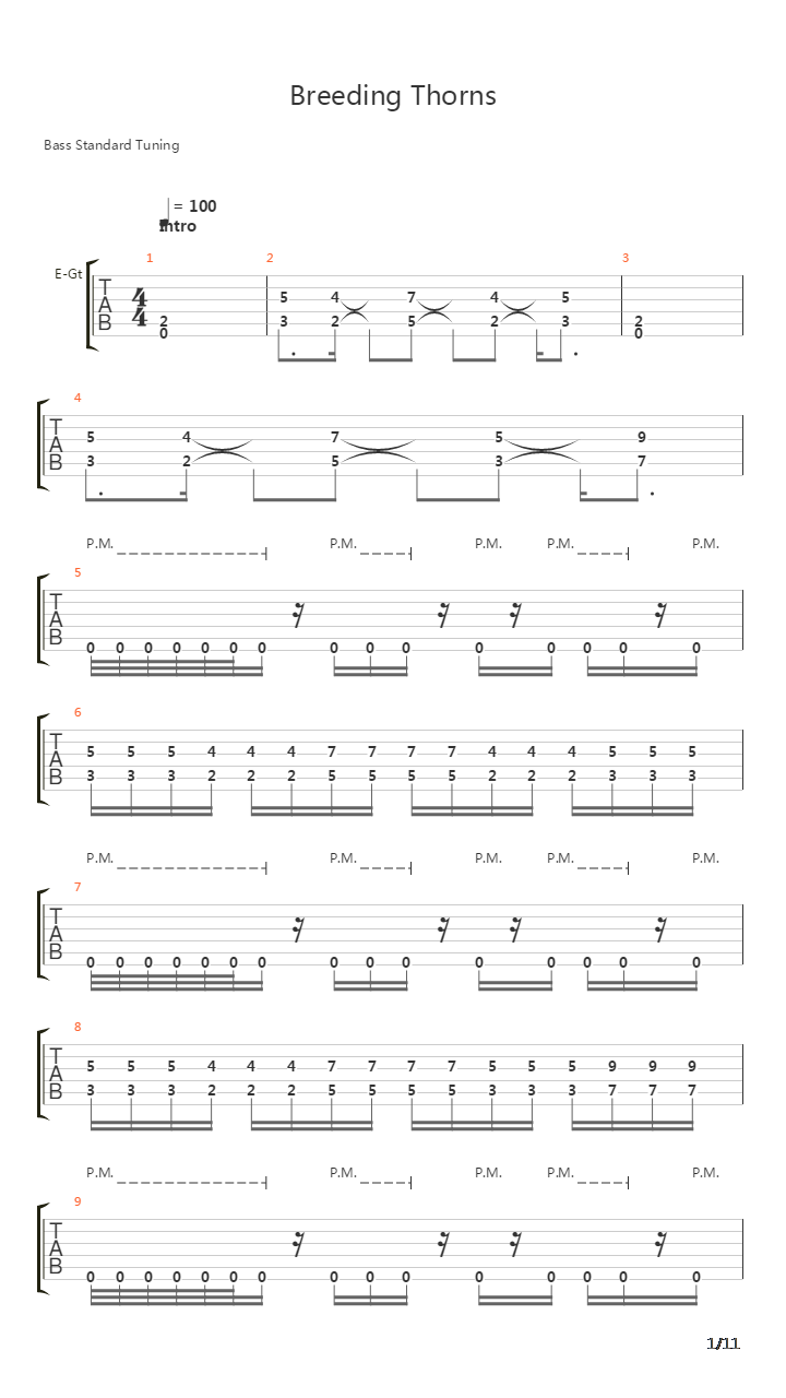Breeding Thorns吉他谱