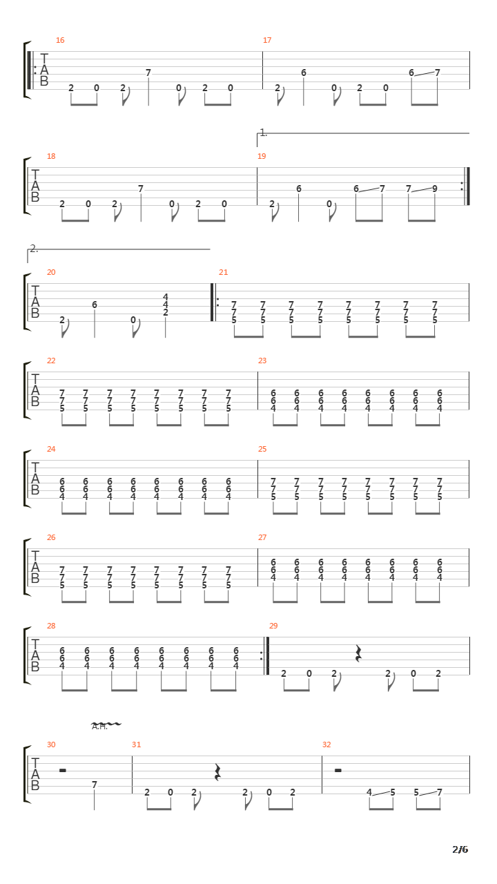 Cranking The Sirens吉他谱