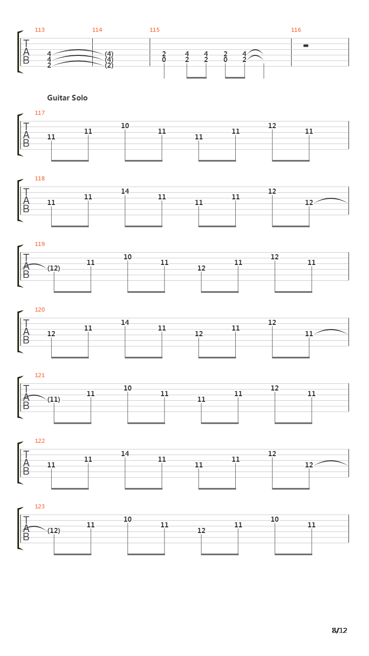 Figure Number Five吉他谱