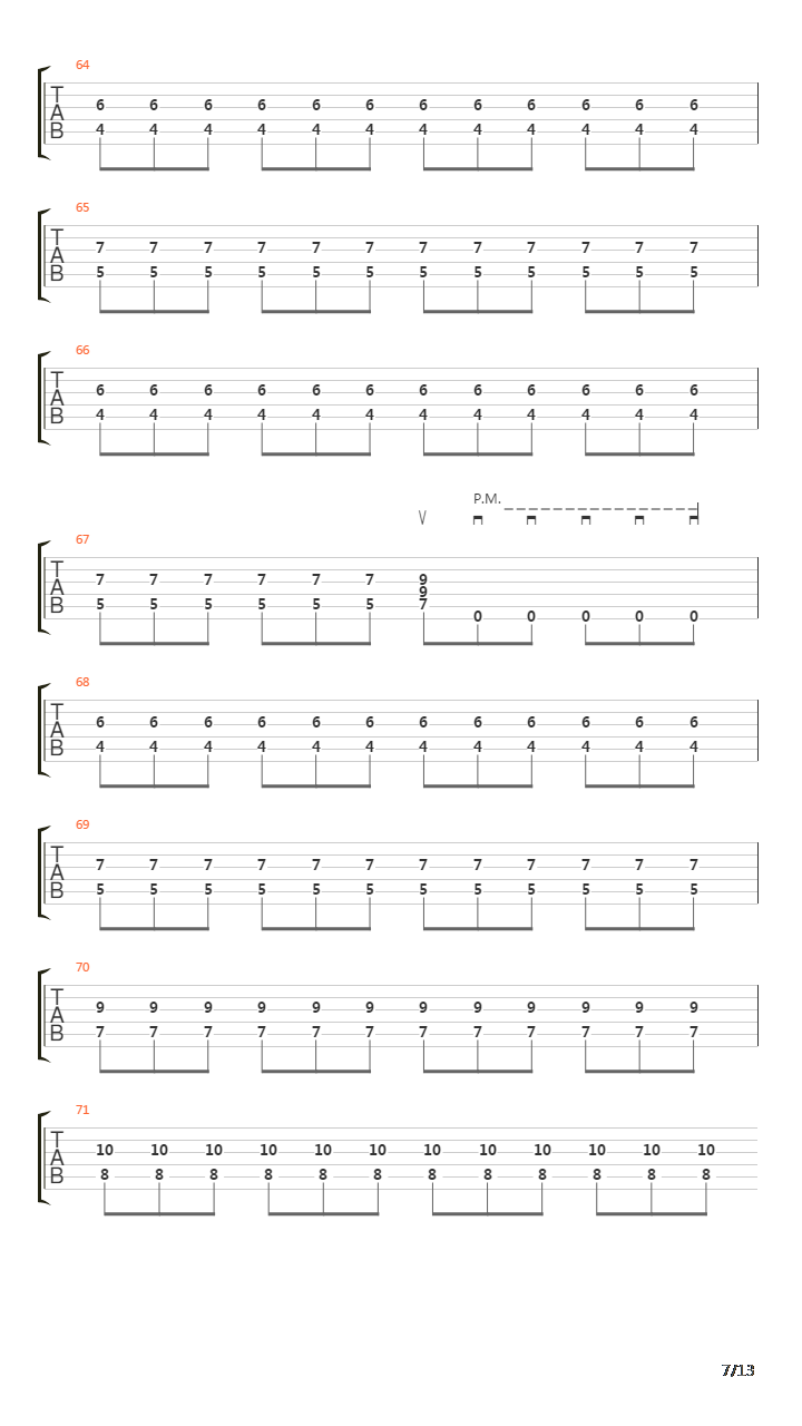 Final Fatal Force吉他谱