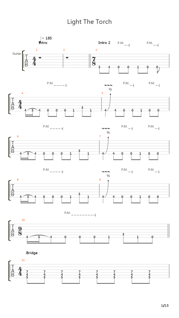 Light The Torch吉他谱