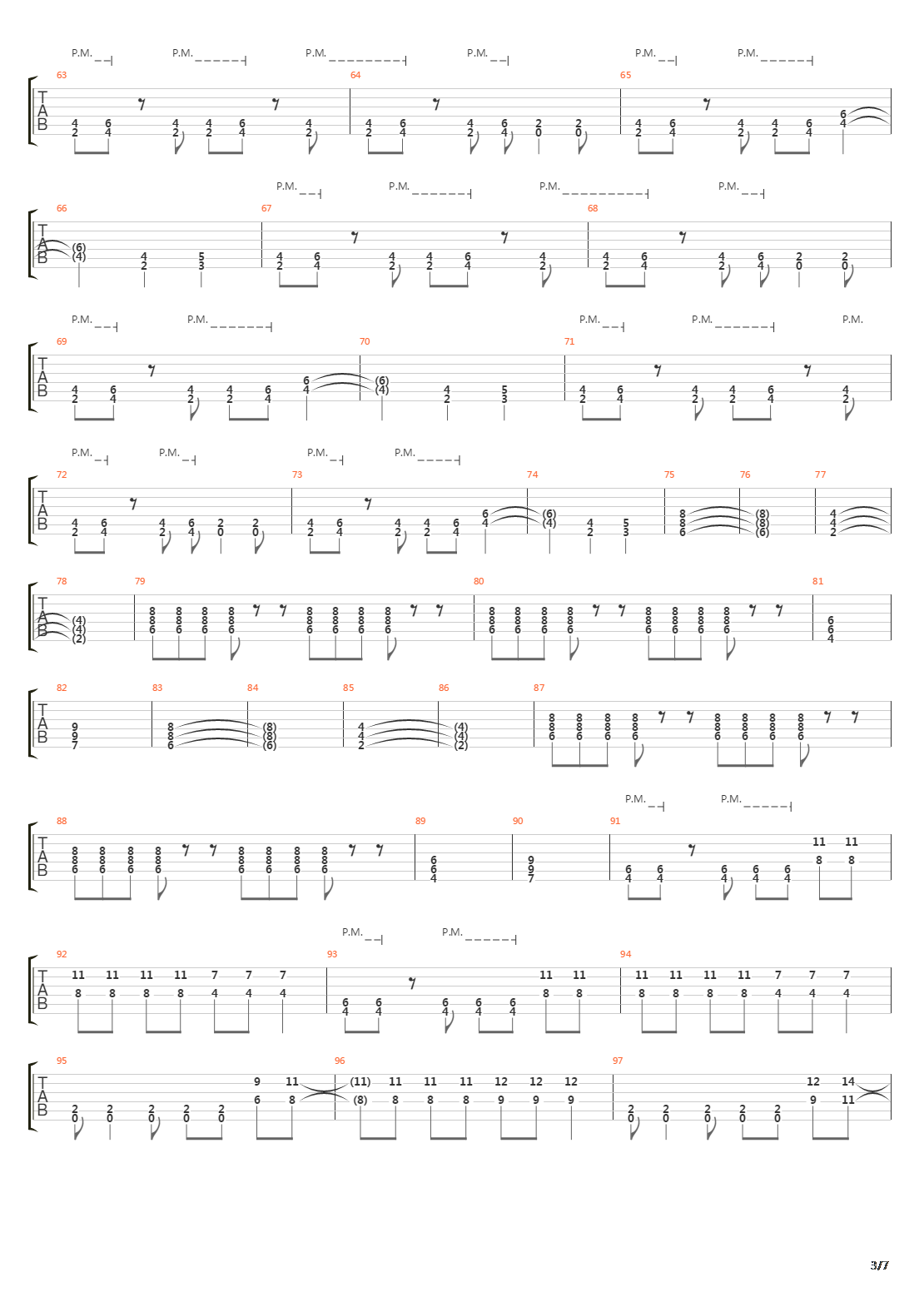 Soilworkers Song Of The Damned吉他谱