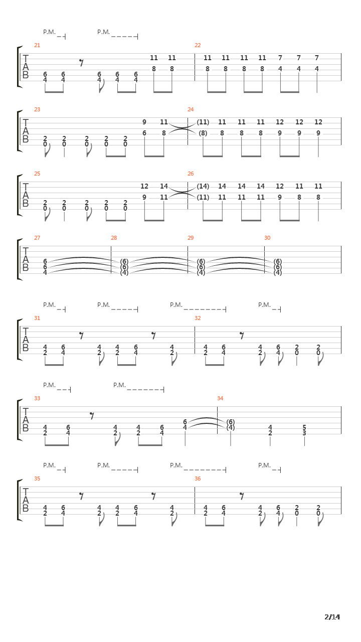 Soilworkers Song Of The Damned吉他谱