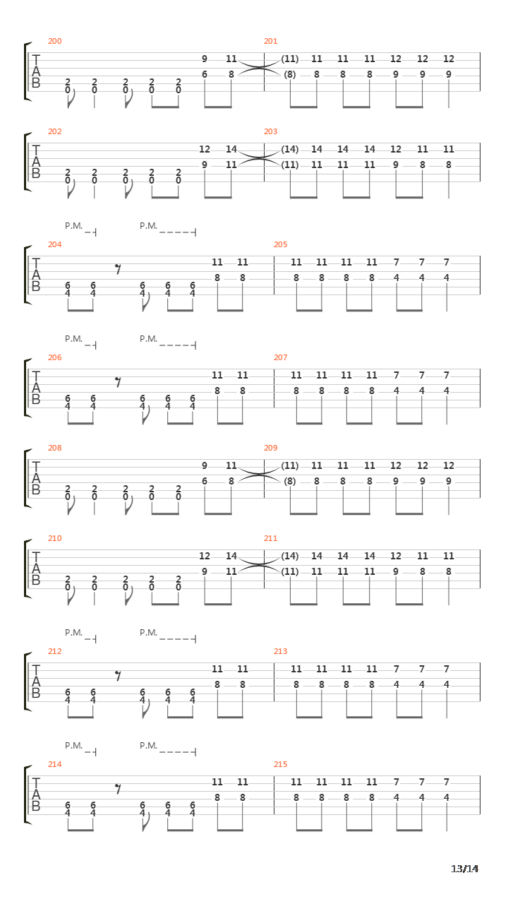 Soilworkers Song Of The Damned吉他谱