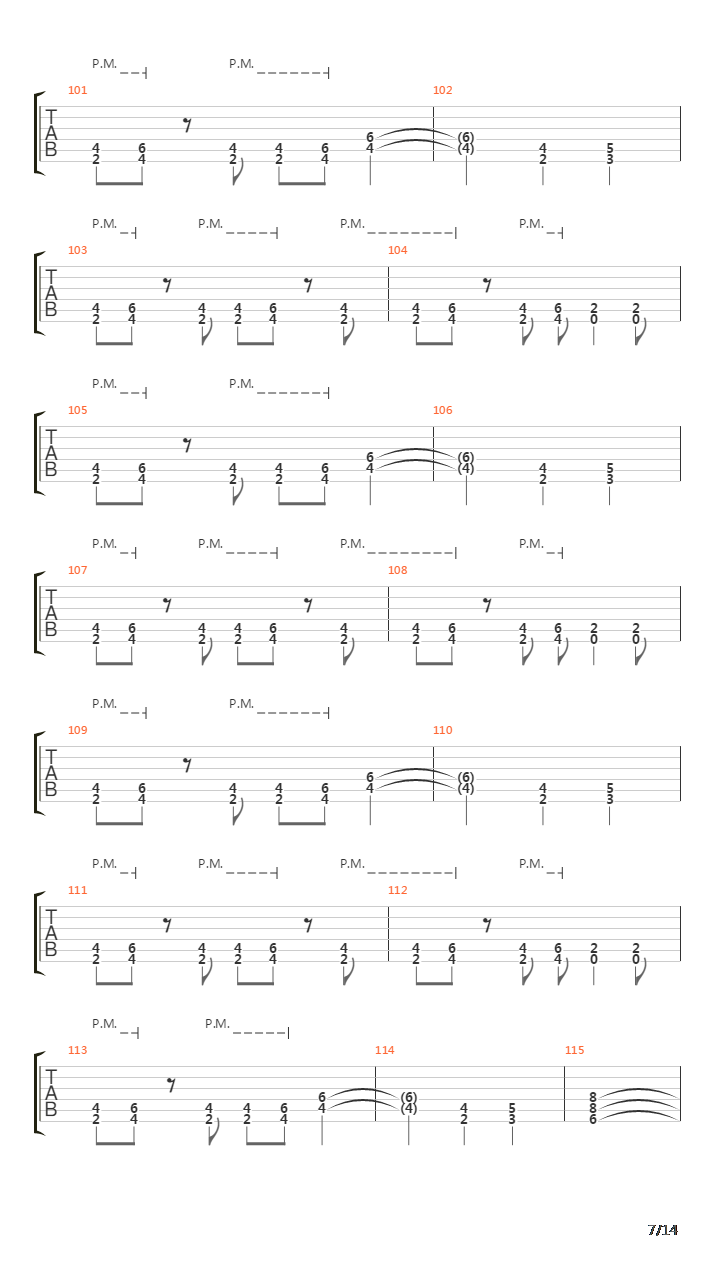 Soilworkers Song Of The Damned吉他谱