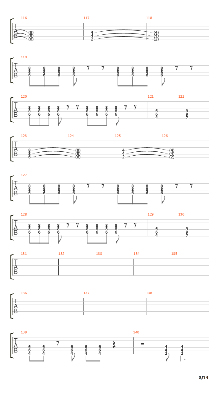 Soilworkers Song Of The Damned吉他谱