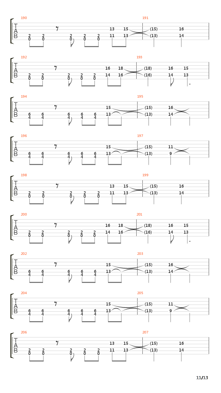 Song Of The Damned吉他谱