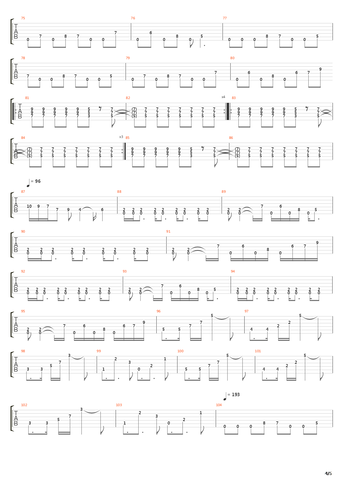 Structure Divine吉他谱