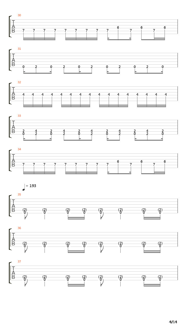 Structure Divine吉他谱