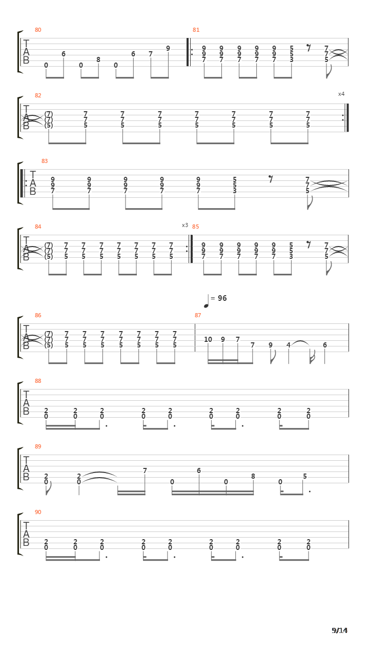 Structure Divine吉他谱