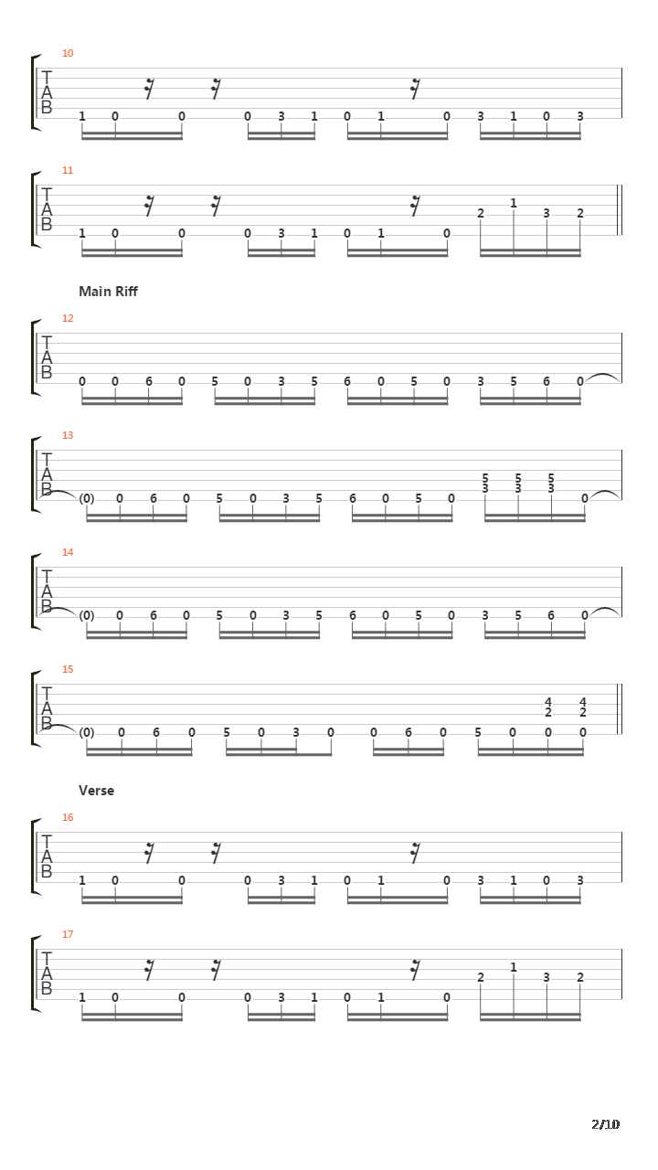 The Crestfallen吉他谱