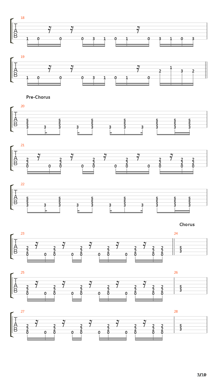 The Crestfallen吉他谱