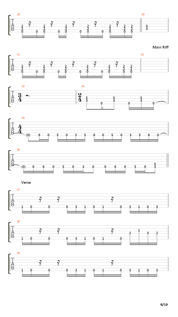 The Crestfallen吉他谱