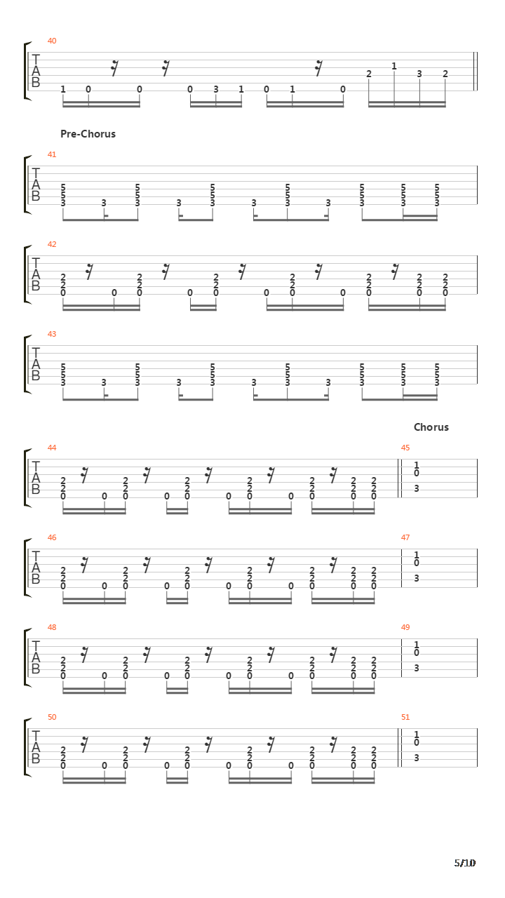 The Crestfallen吉他谱