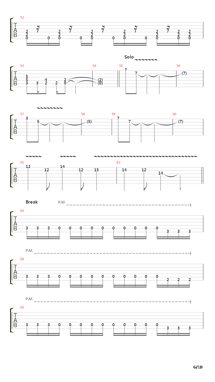 The Crestfallen吉他谱