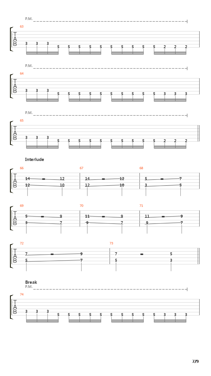 The Crestfallen吉他谱