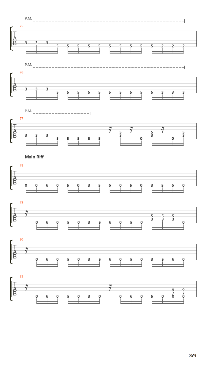 The Crestfallen吉他谱