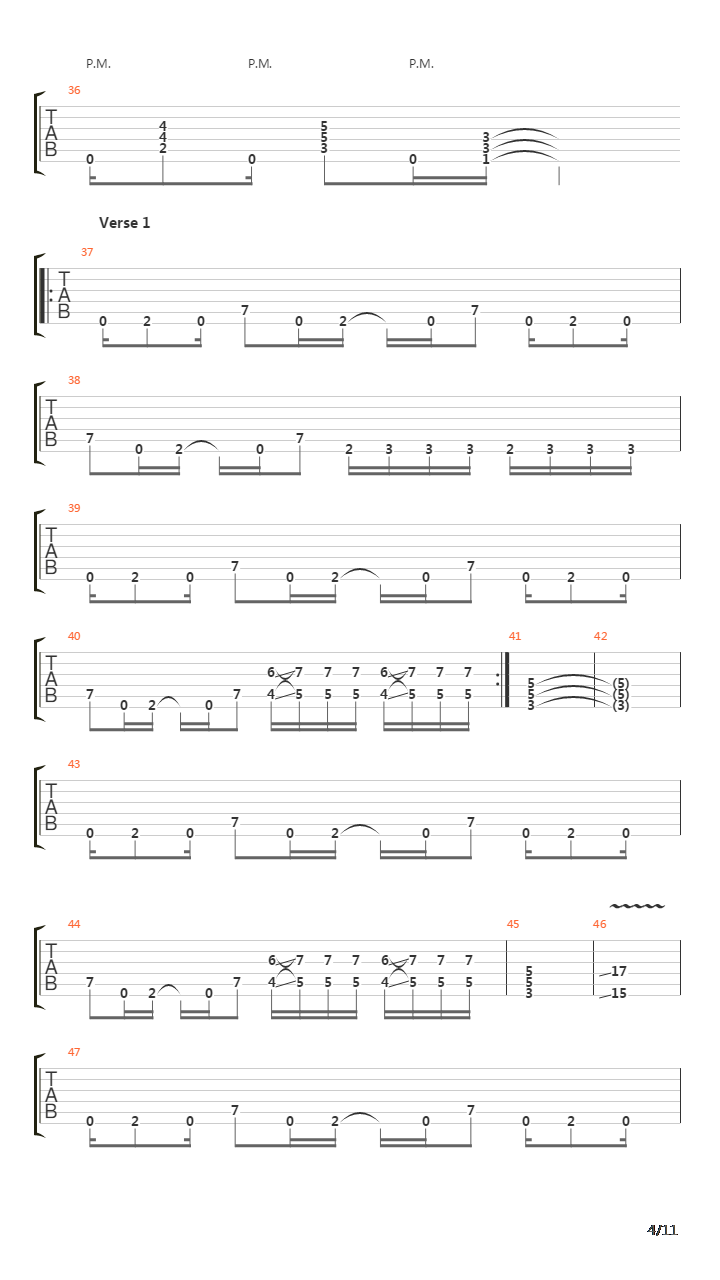 The Flameout吉他谱