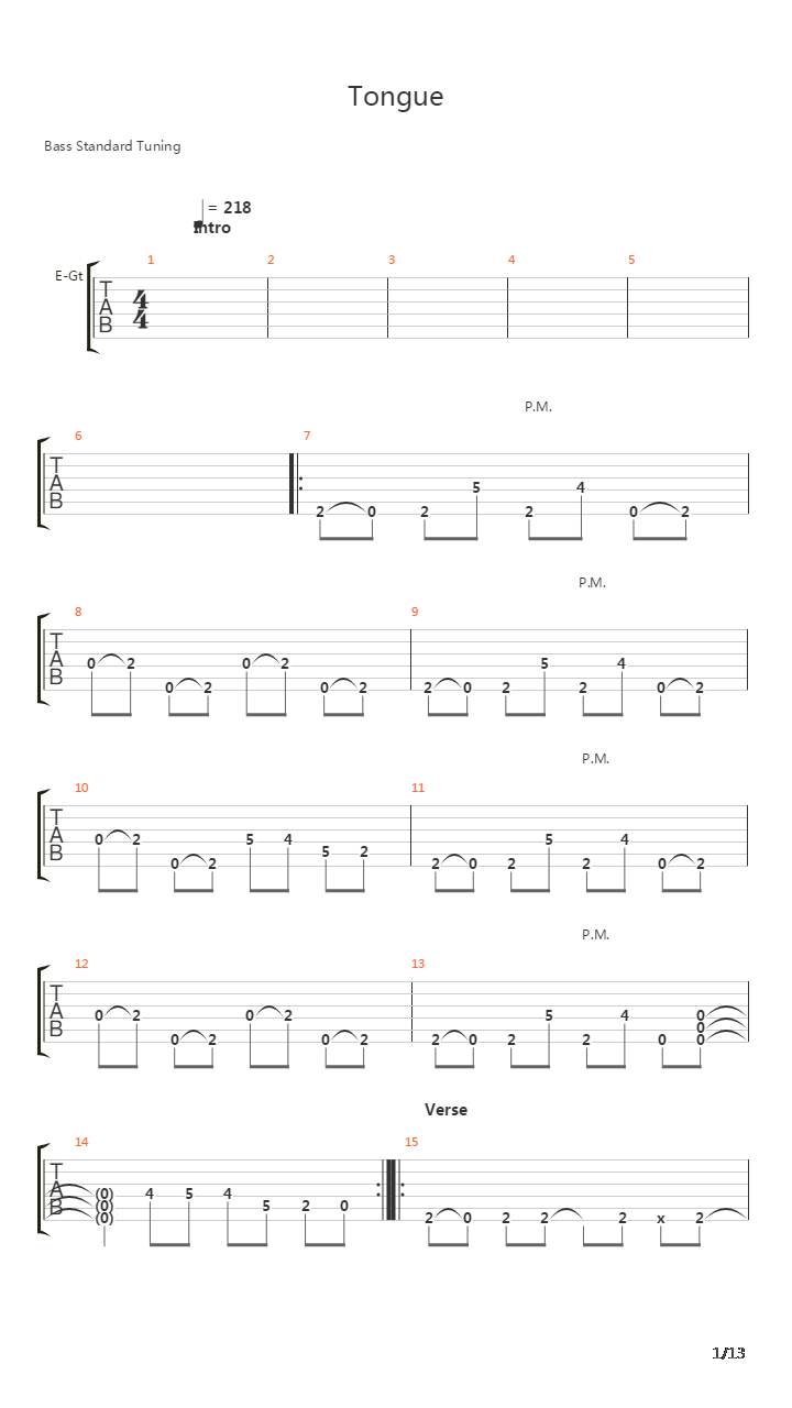 Tongue吉他谱