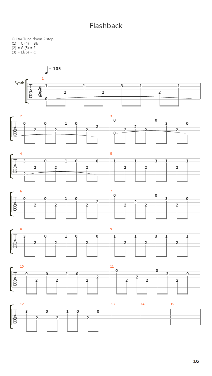 Flashback吉他谱