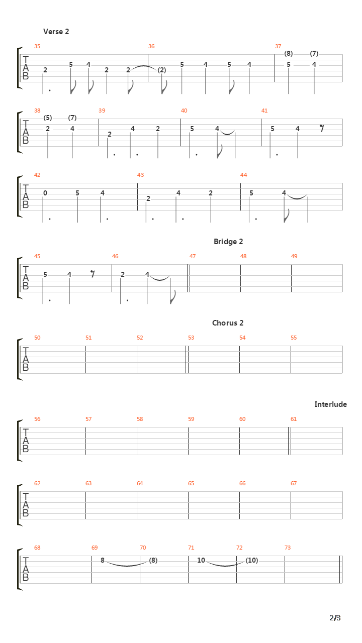 Flashback吉他谱