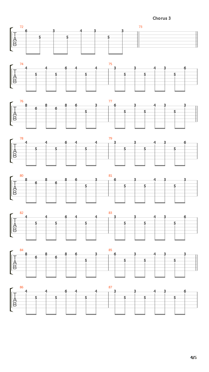 Flashback吉他谱