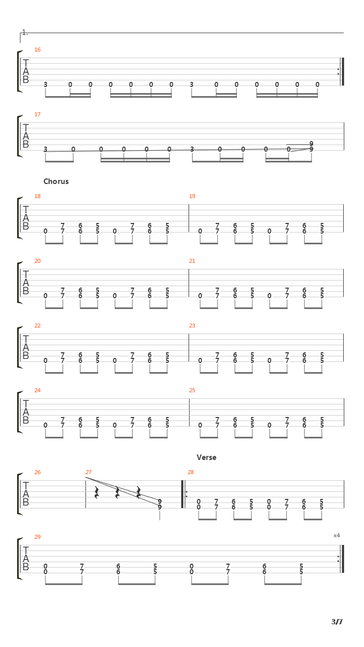 Downstroy吉他谱