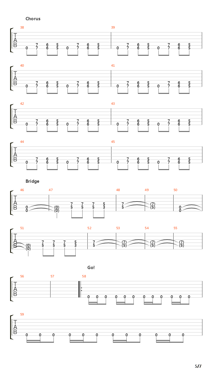 Downstroy吉他谱