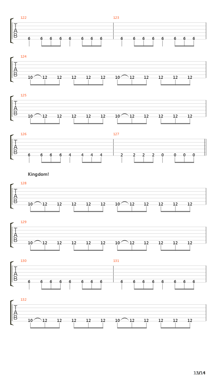 Kingdom吉他谱