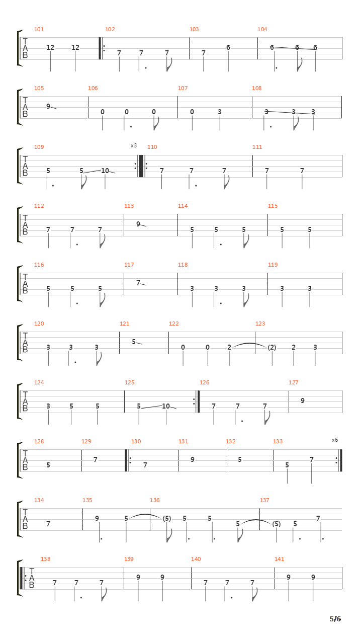 Mars吉他谱