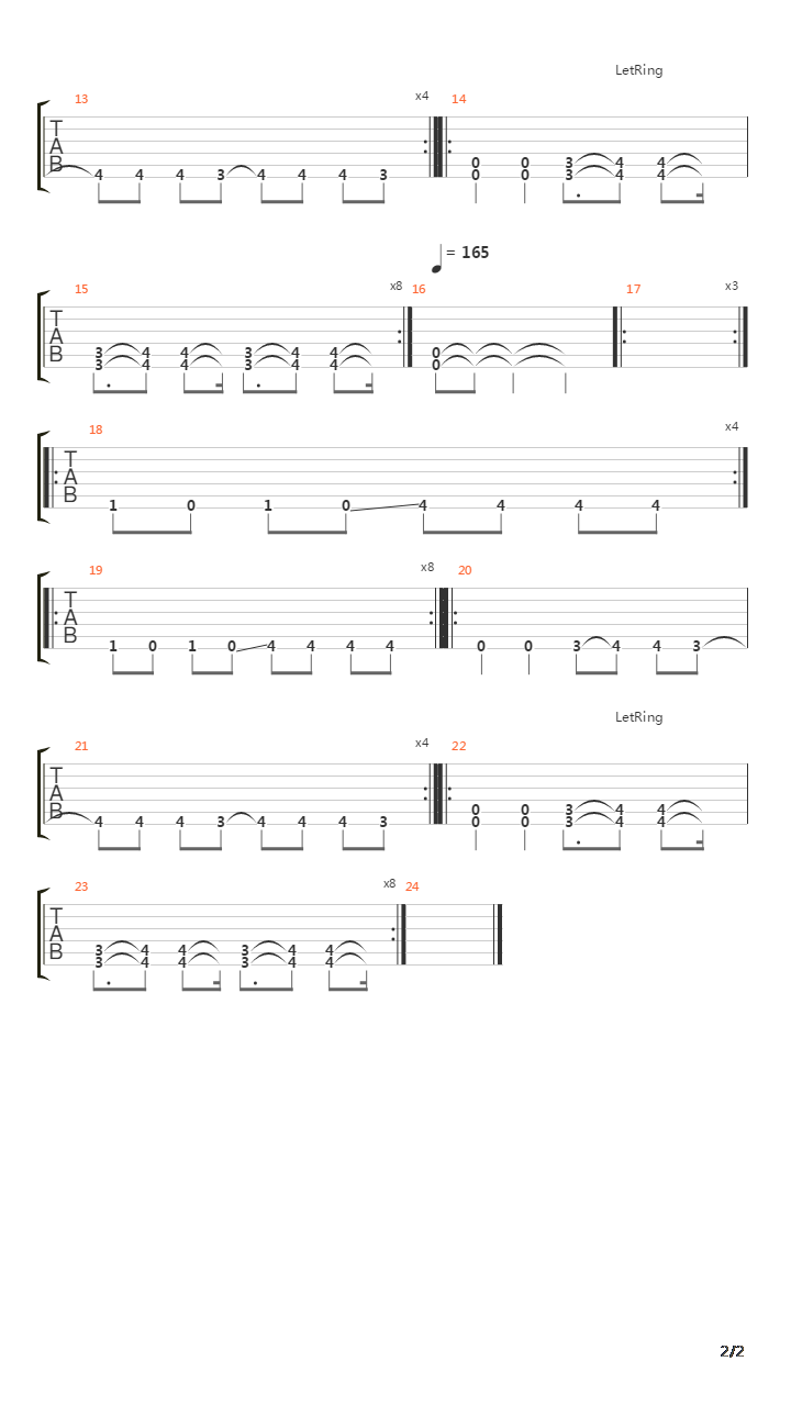 No吉他谱