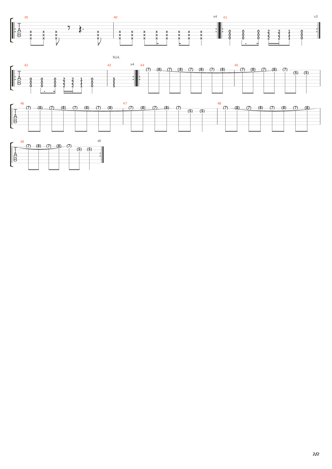 One吉他谱