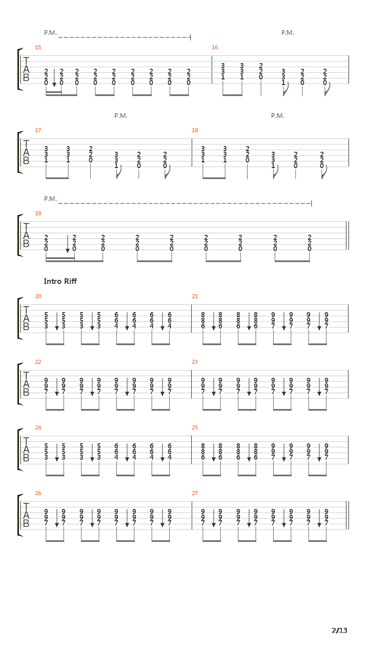 Rise Of The Fallen吉他谱