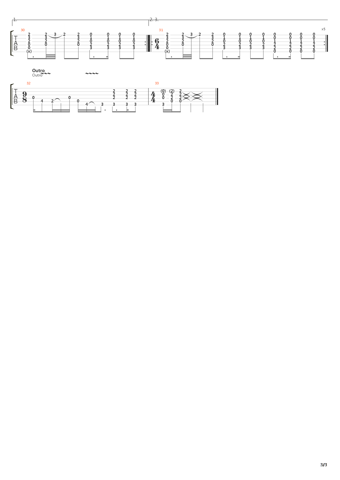 Black Hole Sun吉他谱