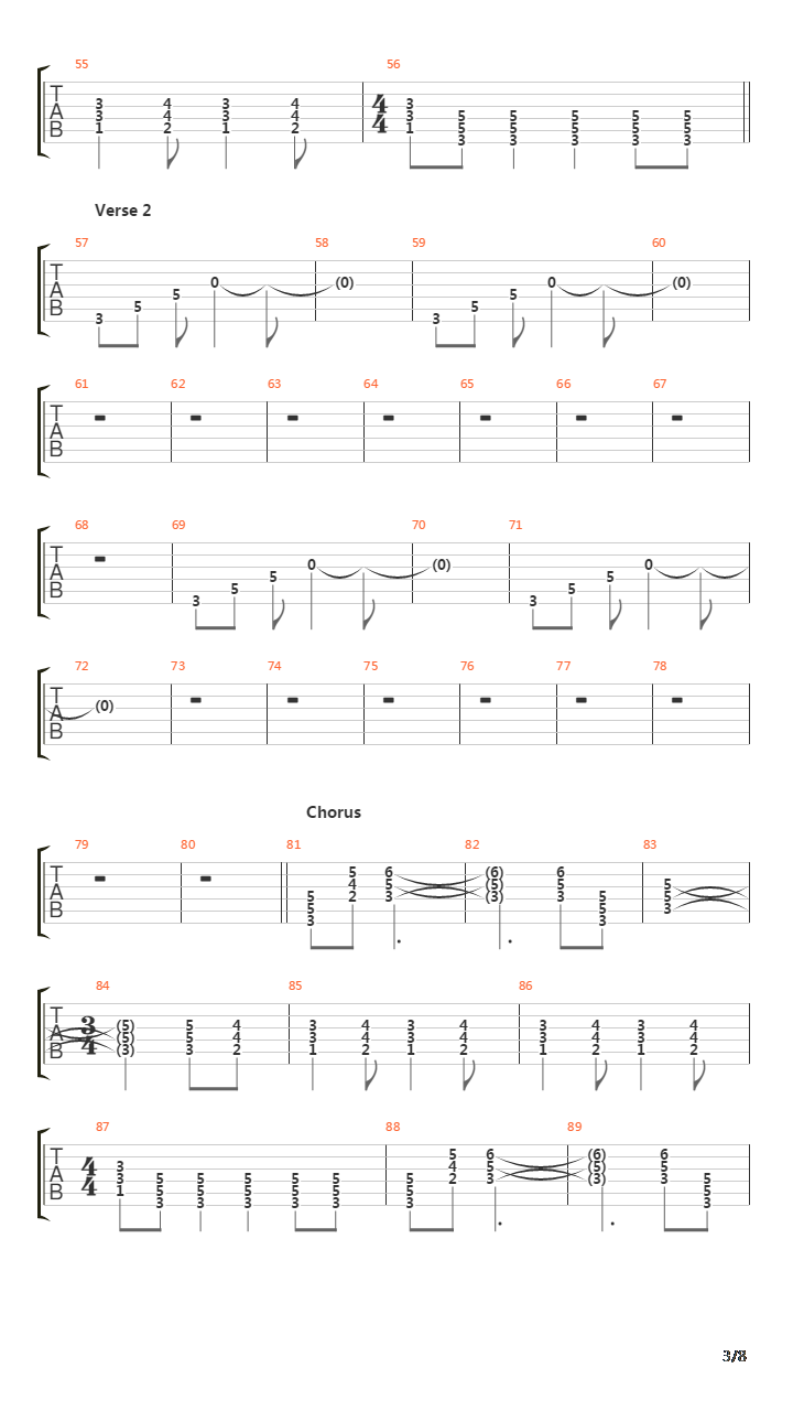 Dusty吉他谱