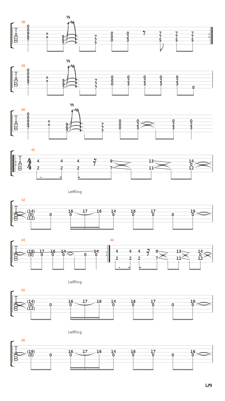 Fell On Black Days吉他谱