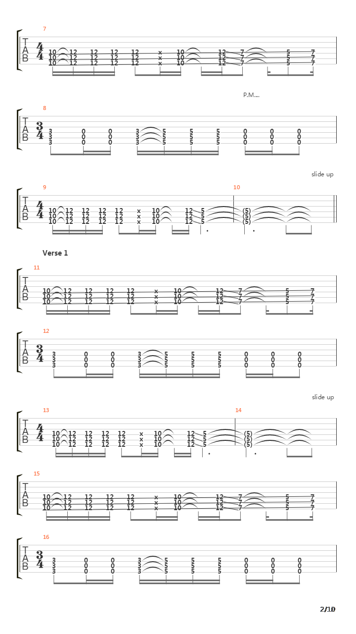 Spoonman吉他谱