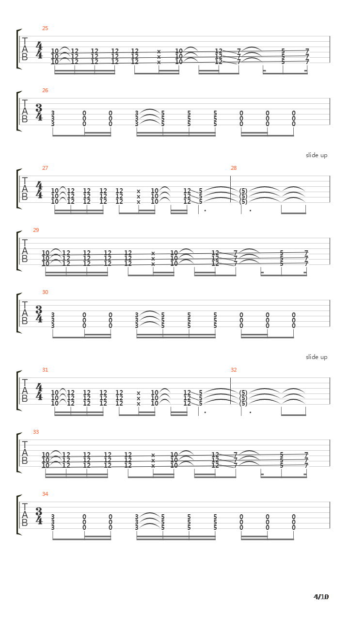 Spoonman吉他谱