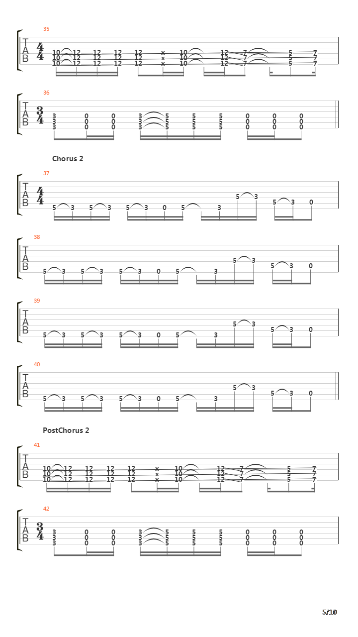 Spoonman吉他谱