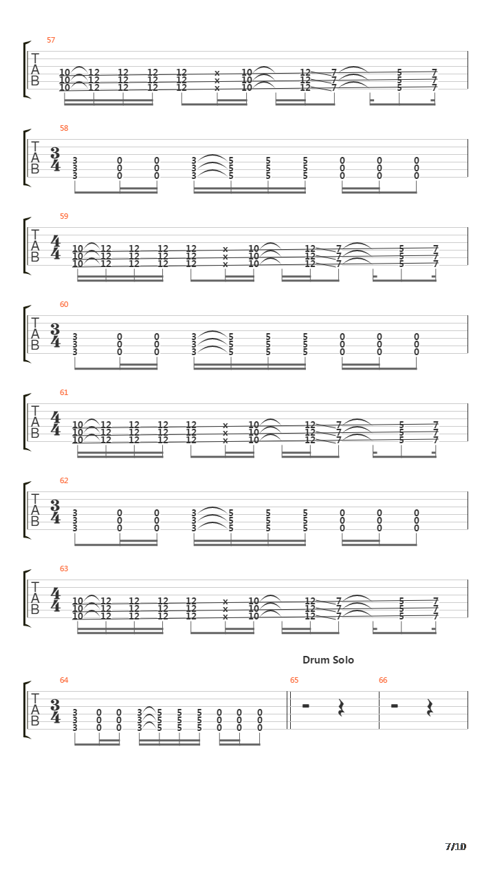 Spoonman吉他谱