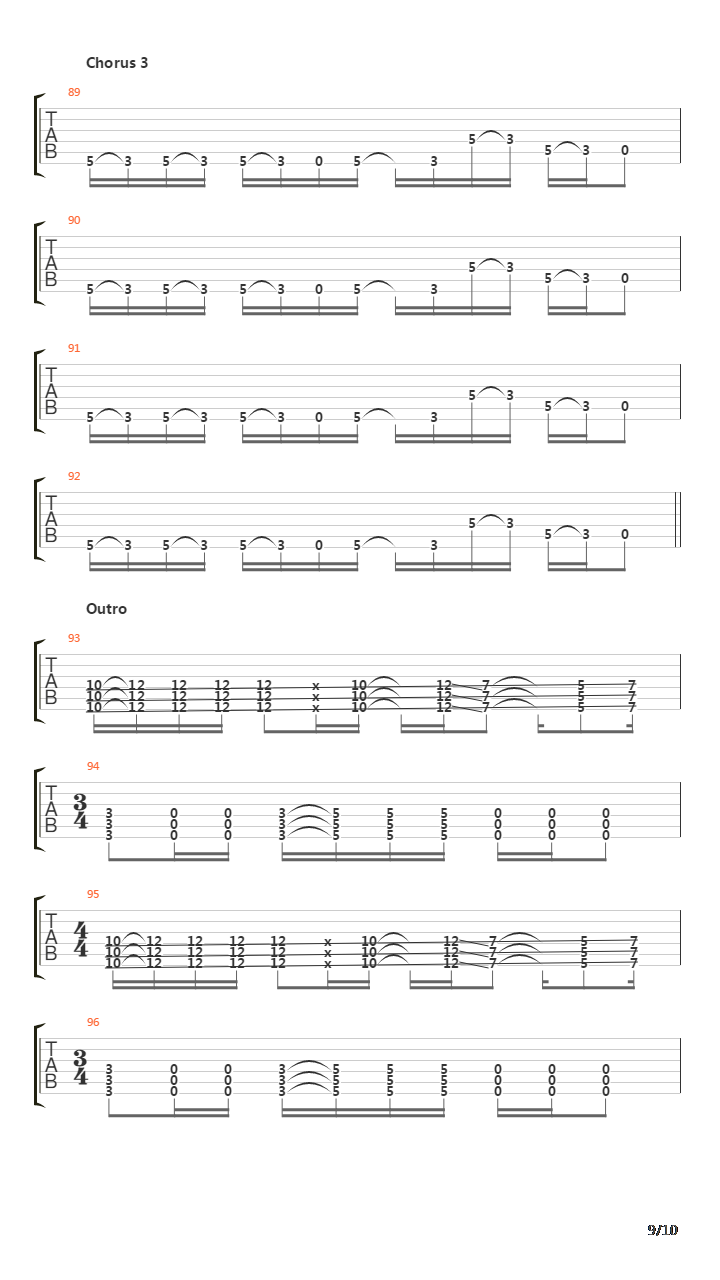 Spoonman吉他谱