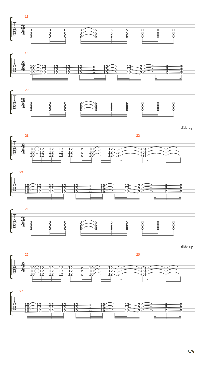 Spoonman吉他谱