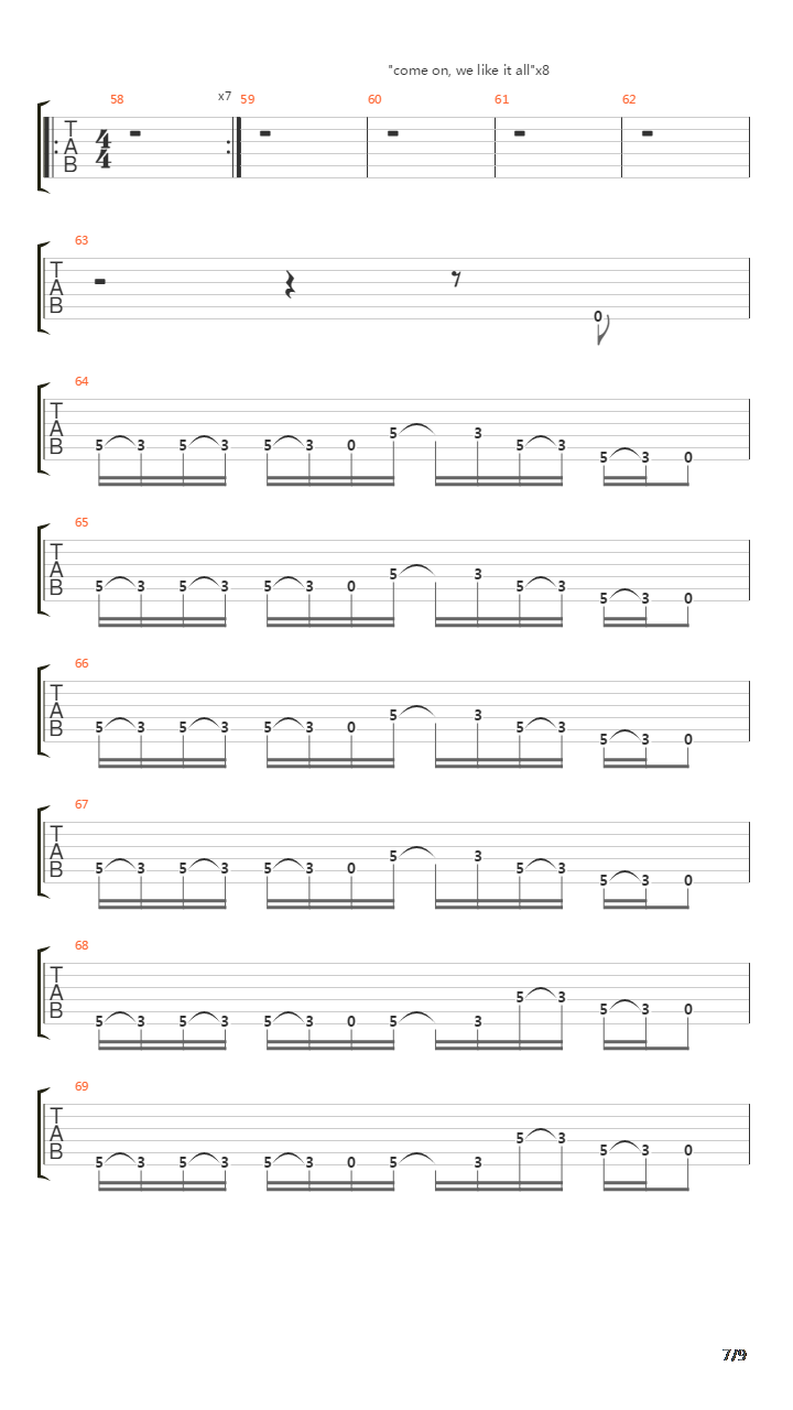 Spoonman吉他谱