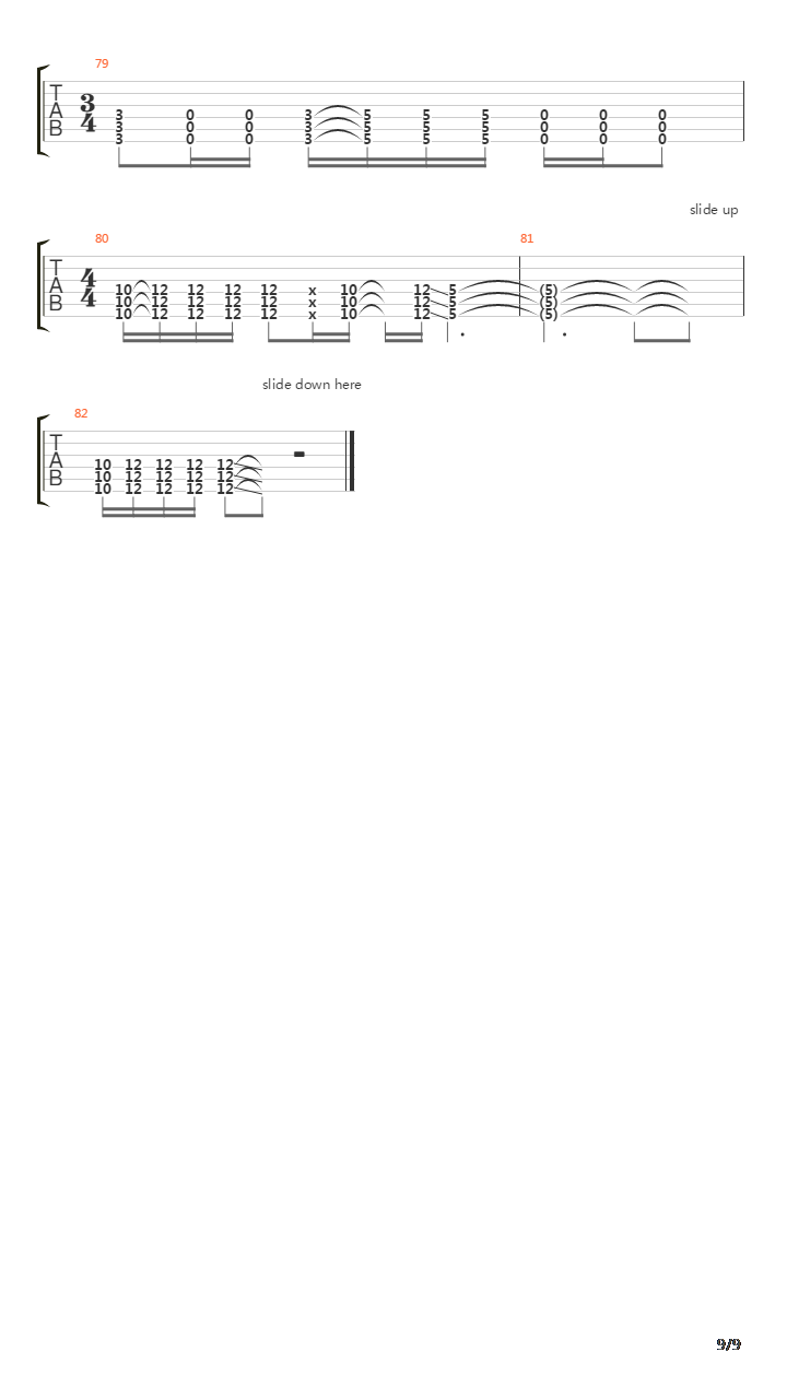 Spoonman吉他谱