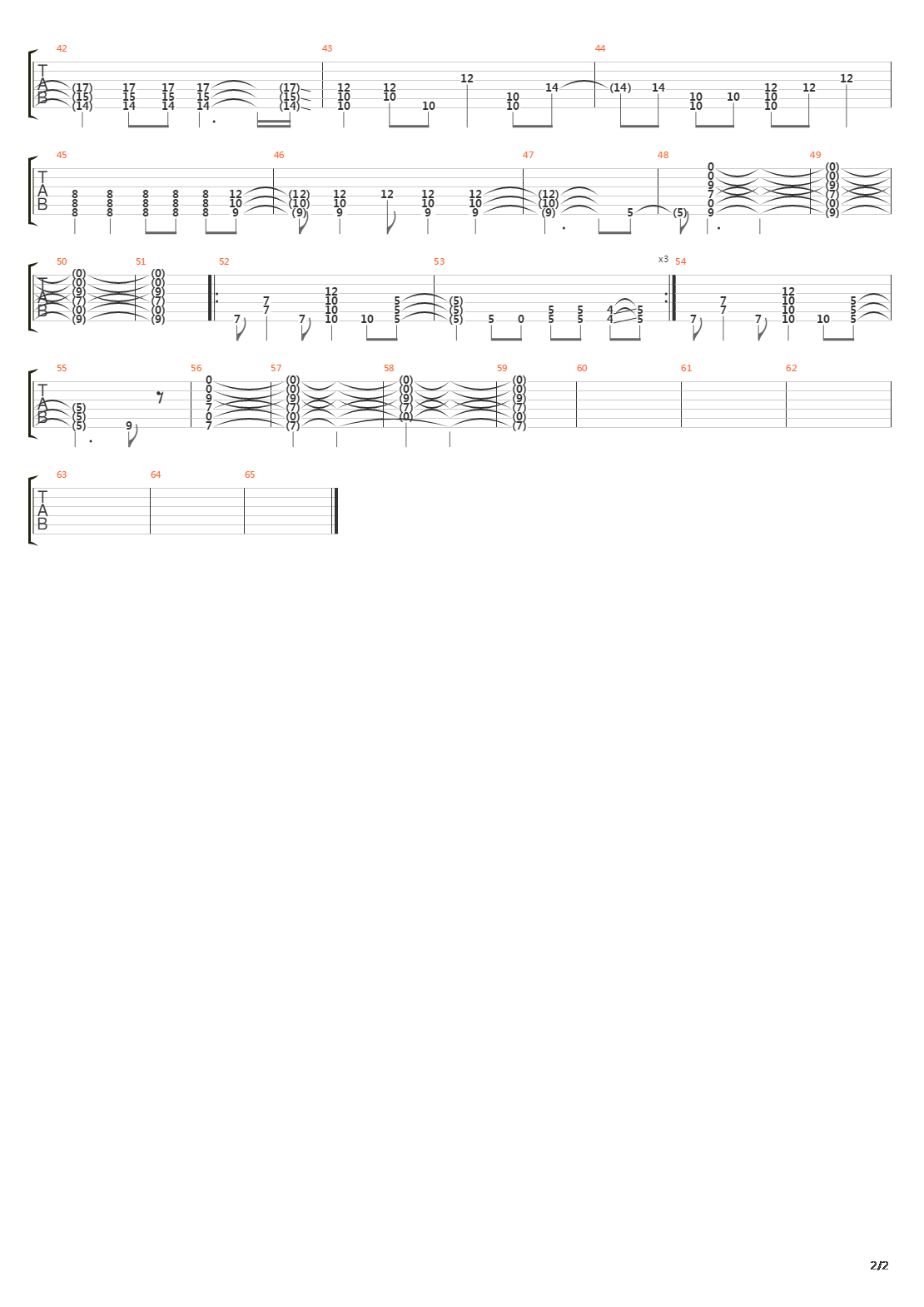 Fade吉他谱