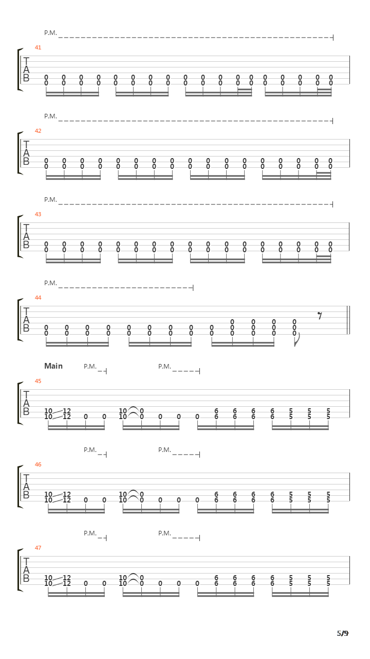 Falling吉他谱