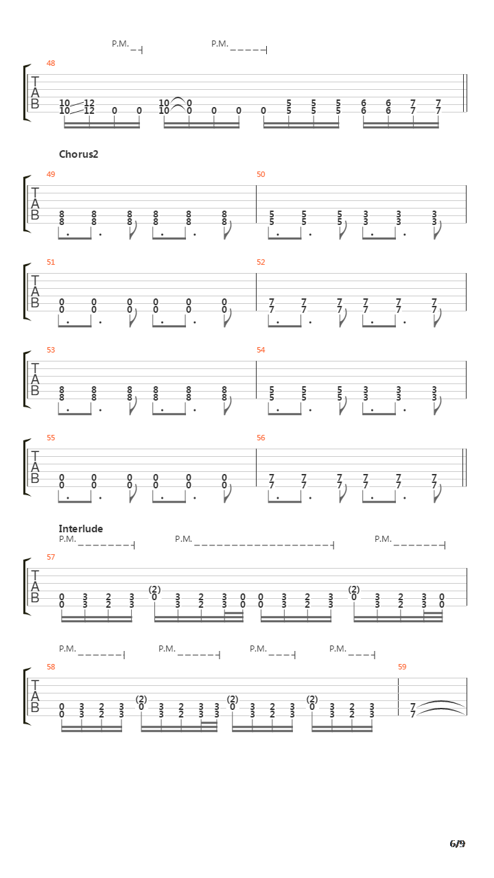 Falling吉他谱