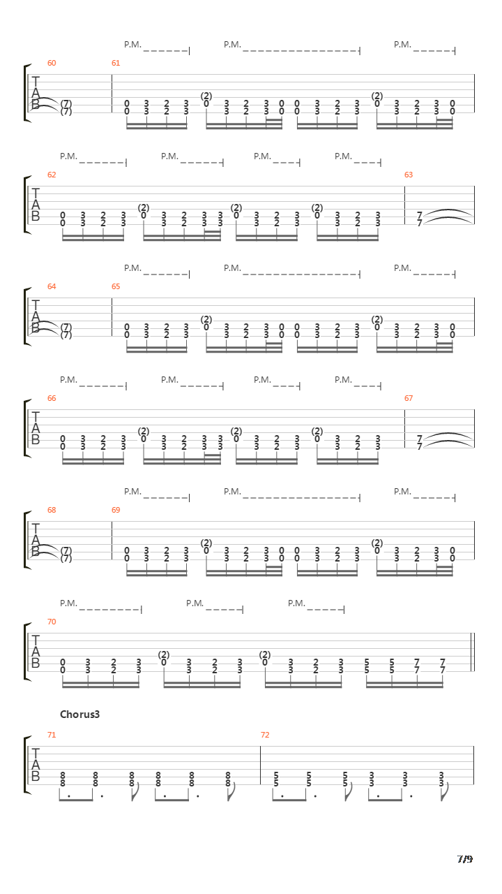 Falling吉他谱