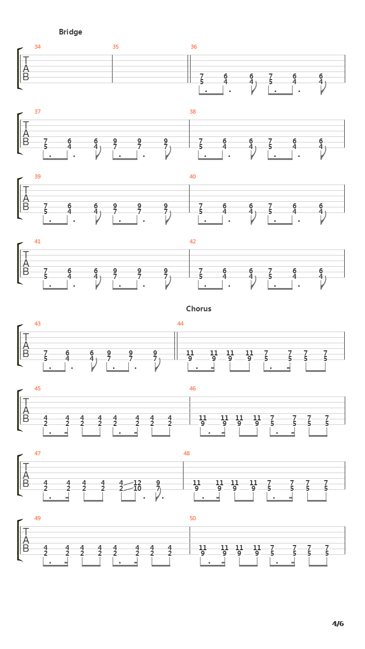 Pressure吉他谱