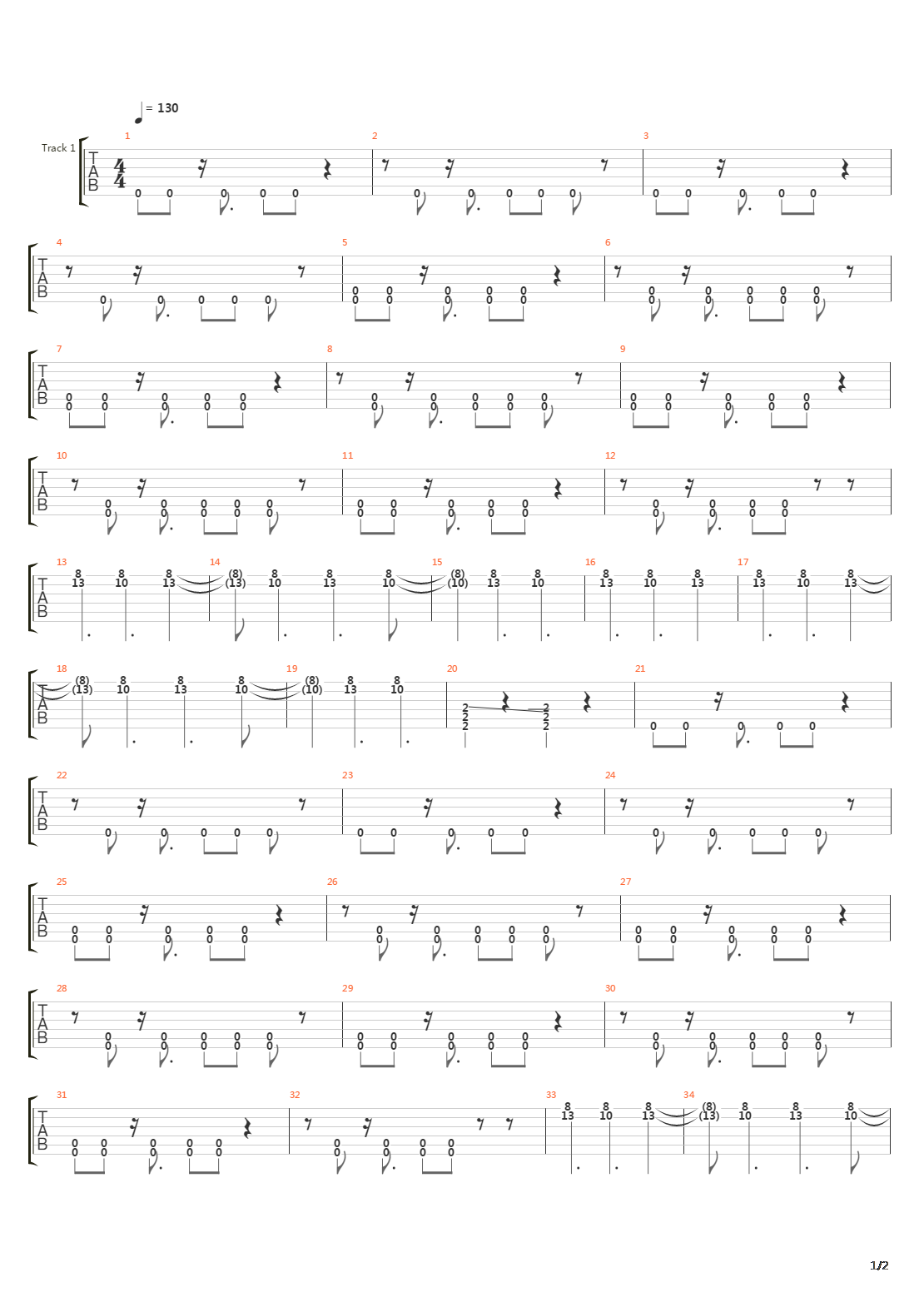 Destroyer吉他谱